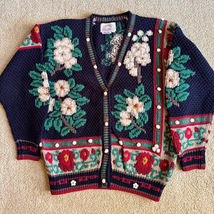 Traditional Trading Co Cardigan | Floral Theme